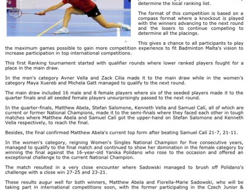 Badminton Season Gets Underway – MaltaSport.com